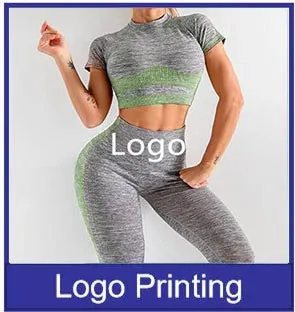 2021 Custom Printed Gym Fitness Compression Workout Sport Seamless Tights  Yoga Women Leggings Yoga Clothes