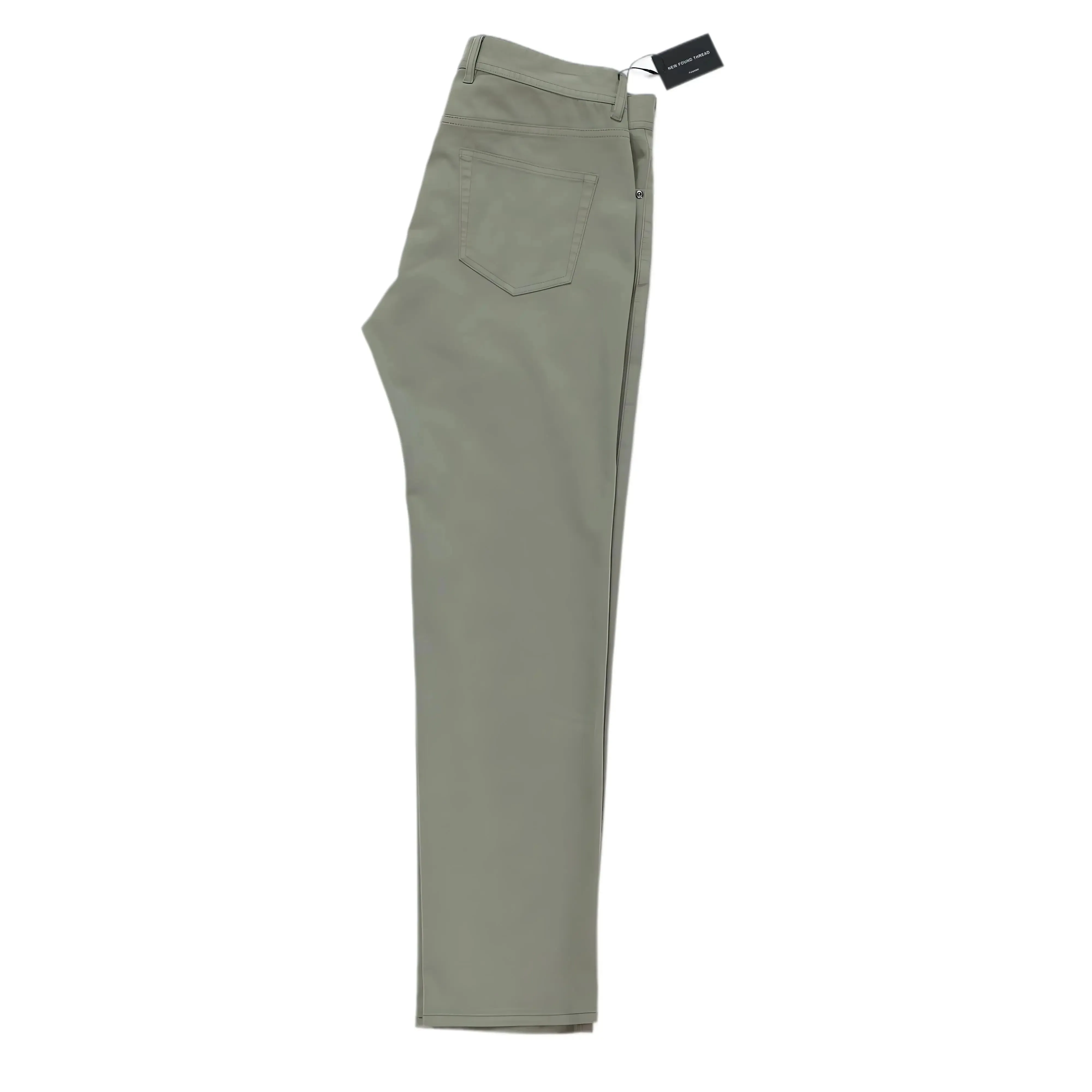 365 | Olive Stretch Cotton Sateen 5 Pocket Pants