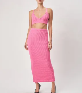 Abigail Knit Top Hot Pink