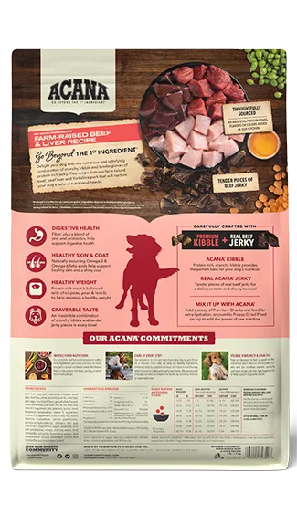 ACANA Butcher's Favorites Kibble & Jerky: Farm-Raised Beef & Liver