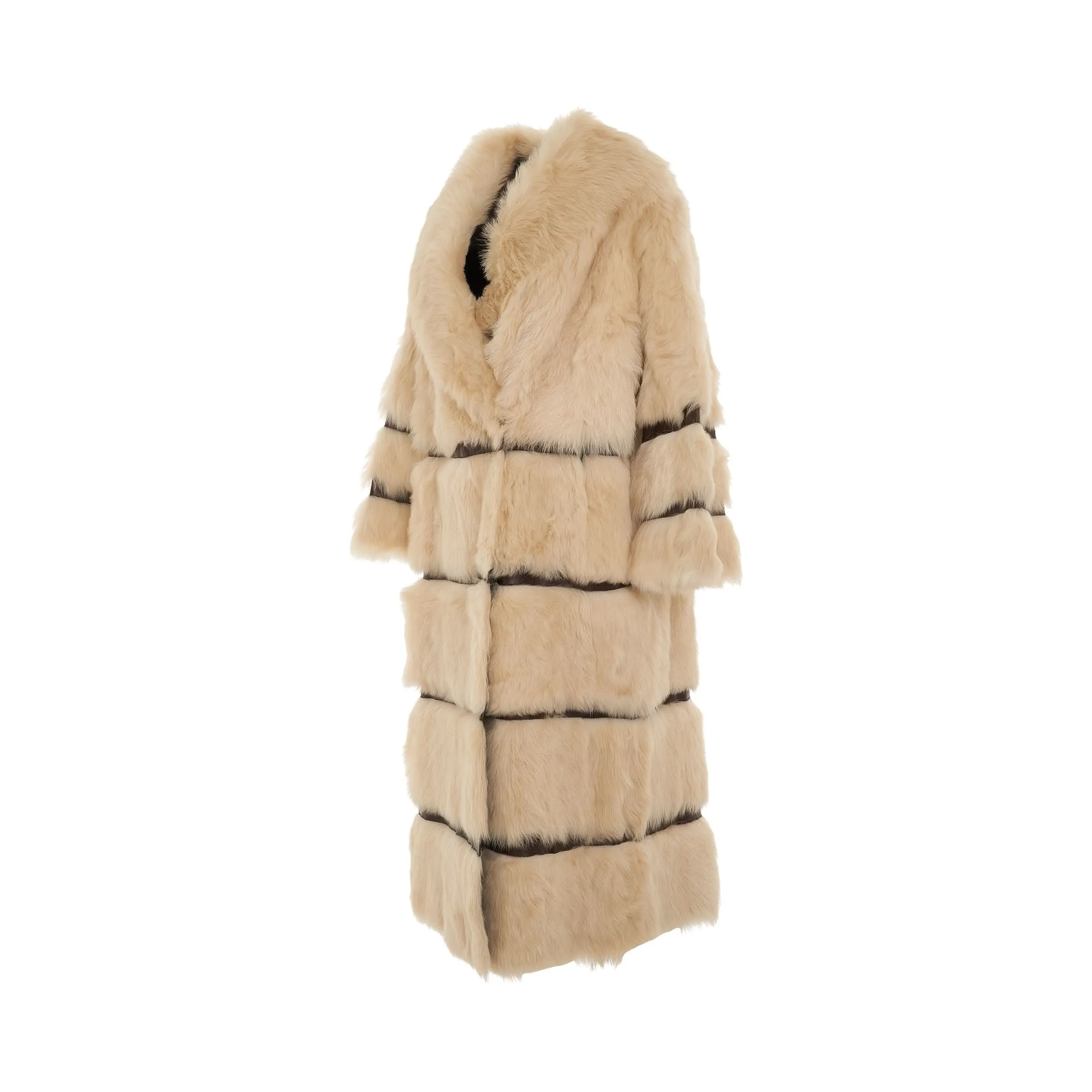 Ada Shearling Coat in Cream