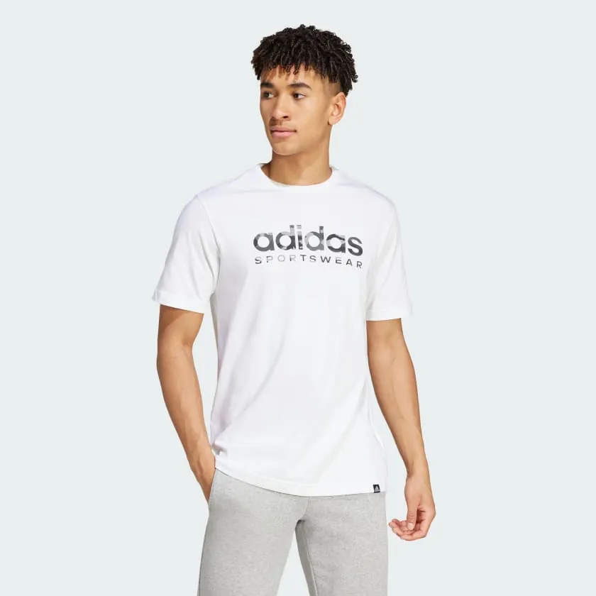 Adidas Camo Linear Graphic Mens Tee