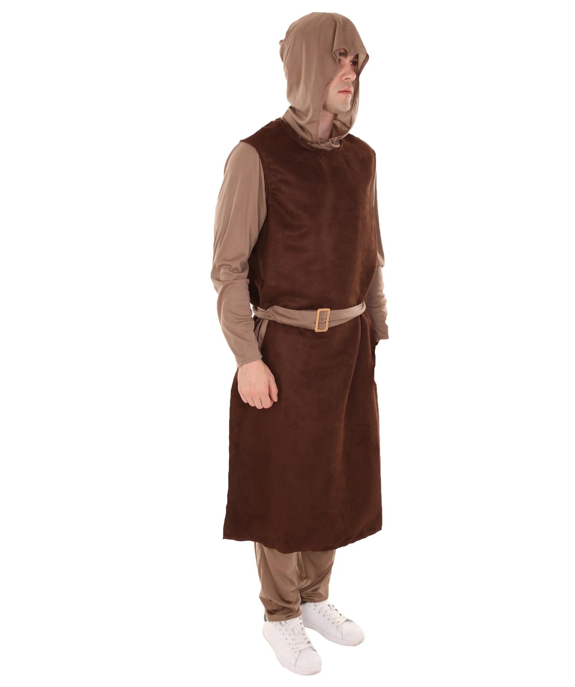 Adult Men's Guzman Medieval Peasant Costume | Brown Cosplay Costume