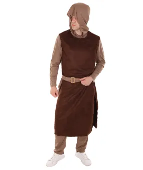 Adult Men's Guzman Medieval Peasant Costume | Brown Cosplay Costume