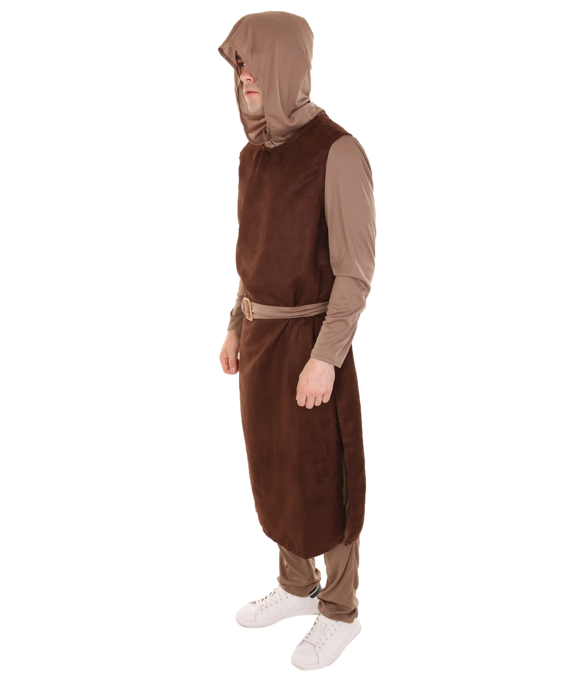 Adult Men's Guzman Medieval Peasant Costume | Brown Cosplay Costume