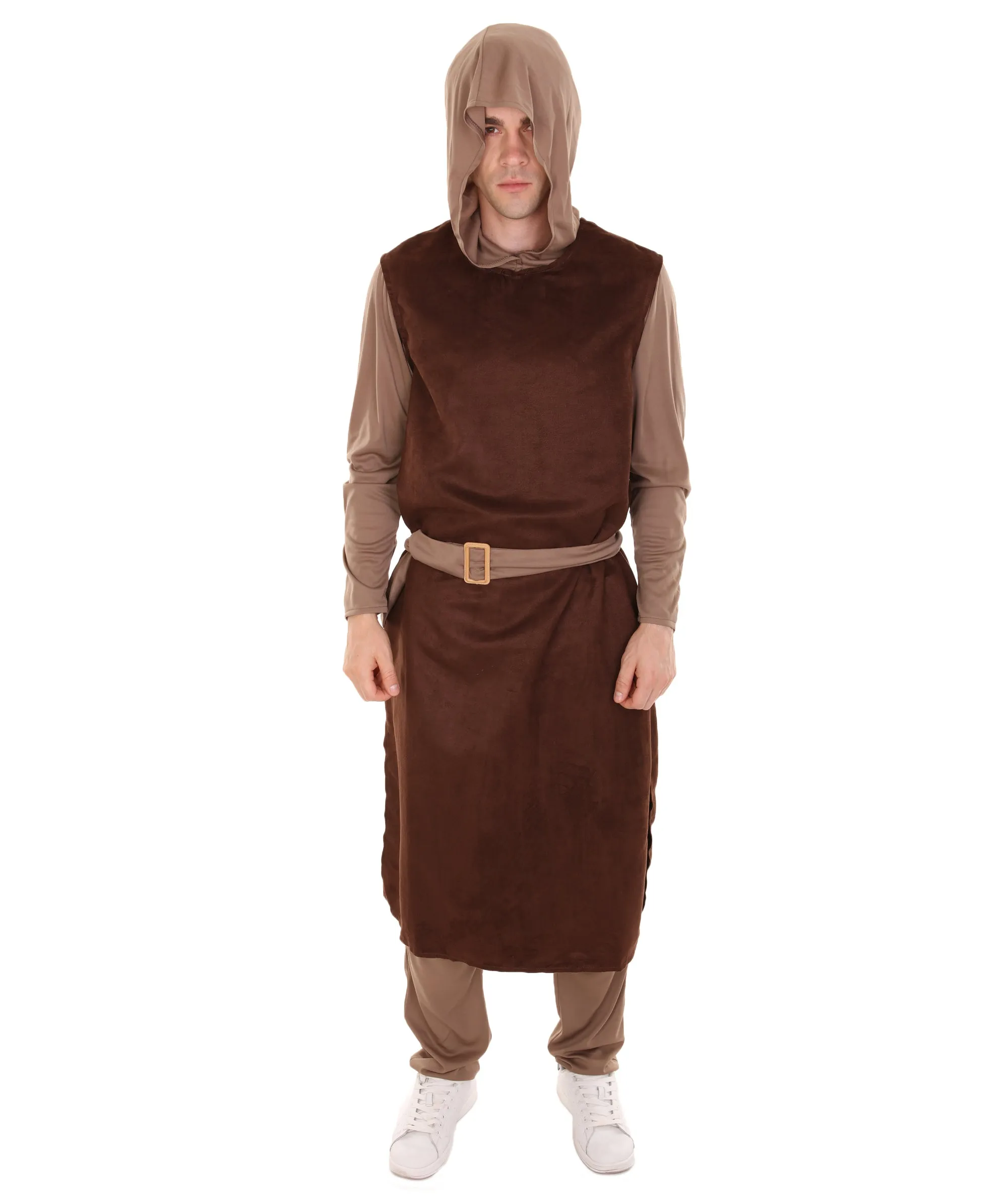 Adult Men's Guzman Medieval Peasant Costume | Brown Cosplay Costume