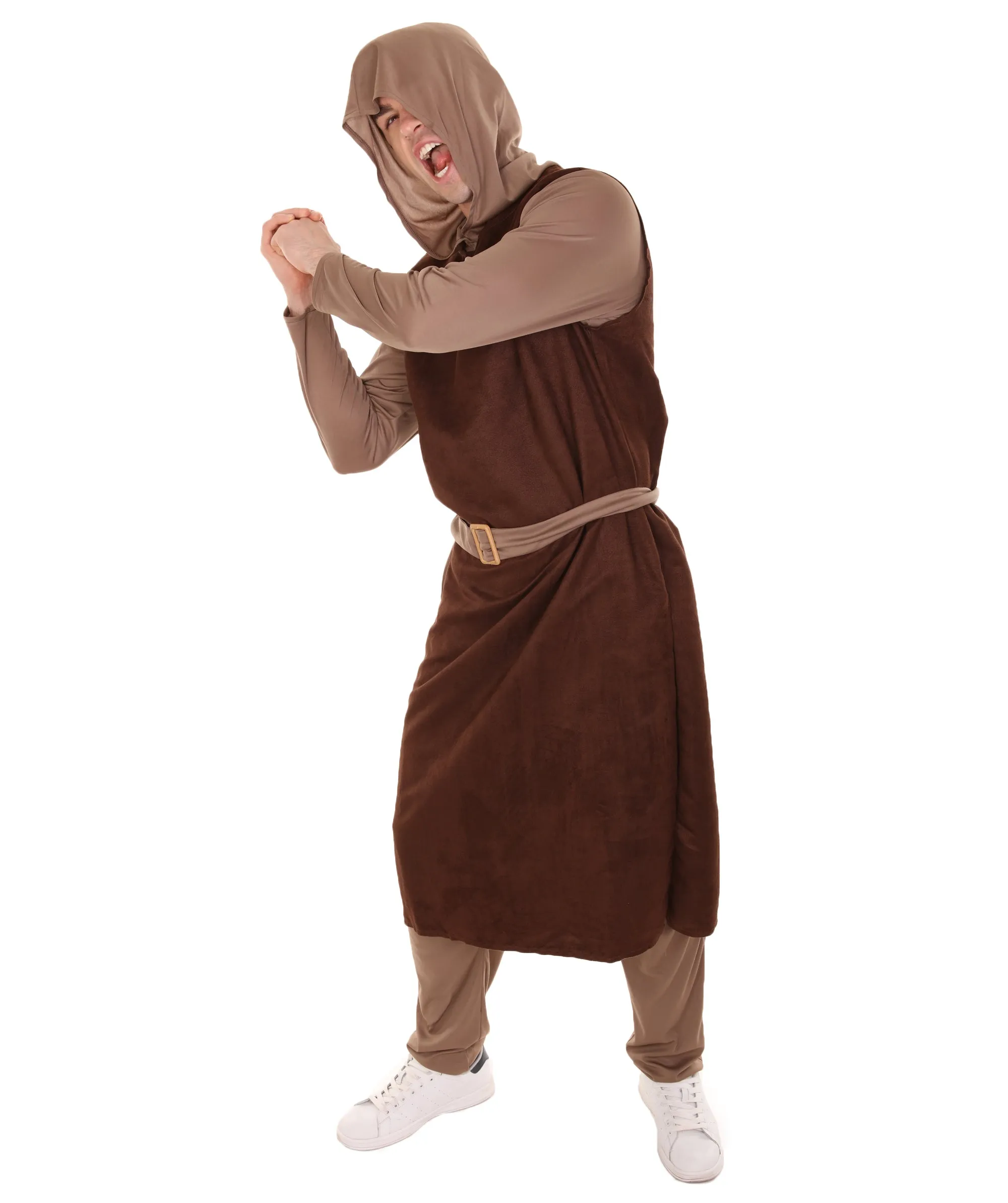 Adult Men's Guzman Medieval Peasant Costume | Brown Cosplay Costume