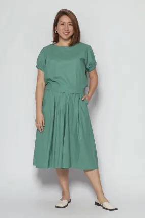 Akemi 2 in 1 Culottes Set in Green