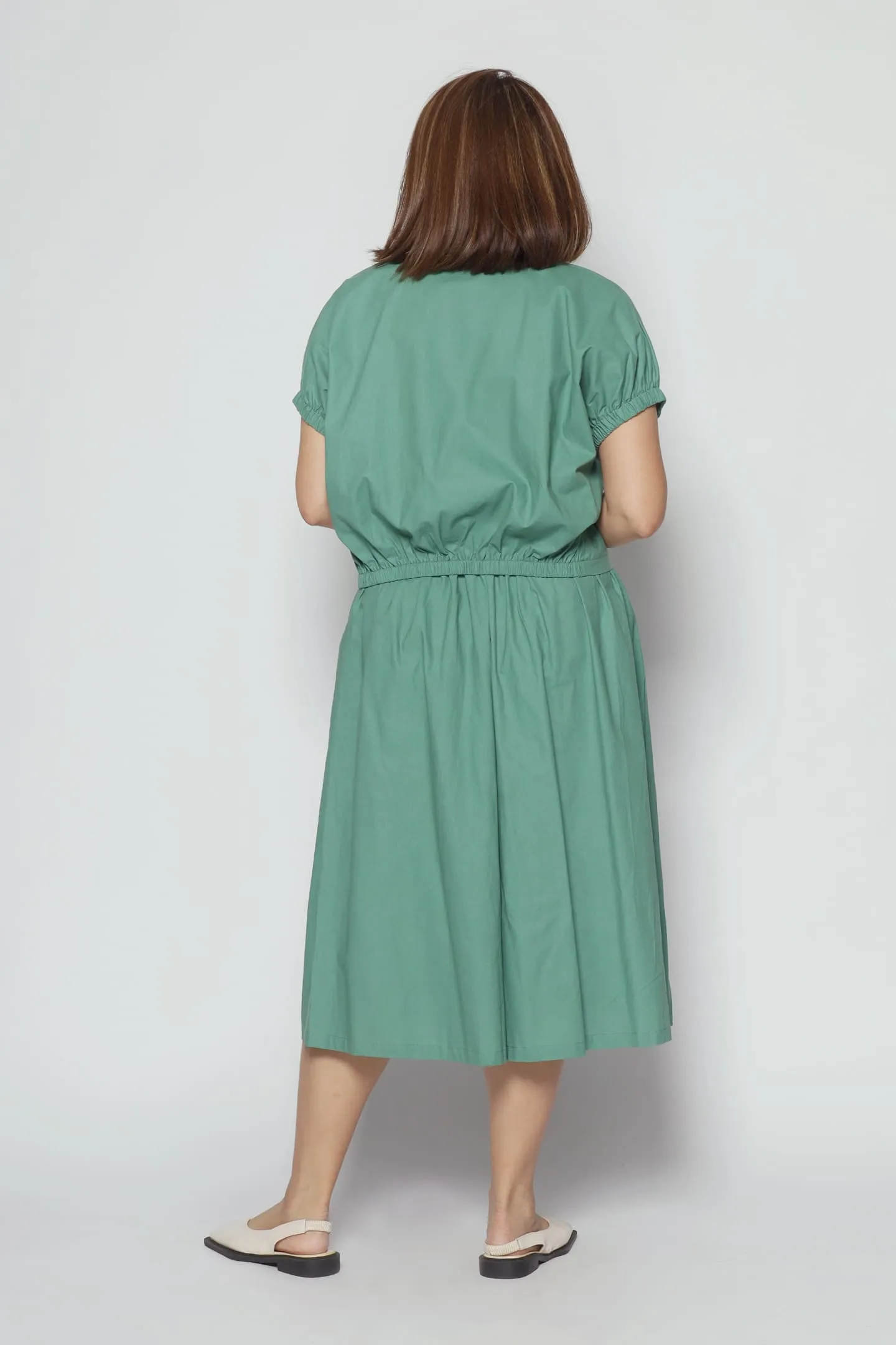 Akemi 2 in 1 Culottes Set in Green