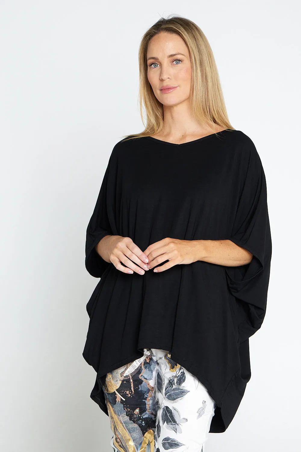 Alana Bamboo Top - Black