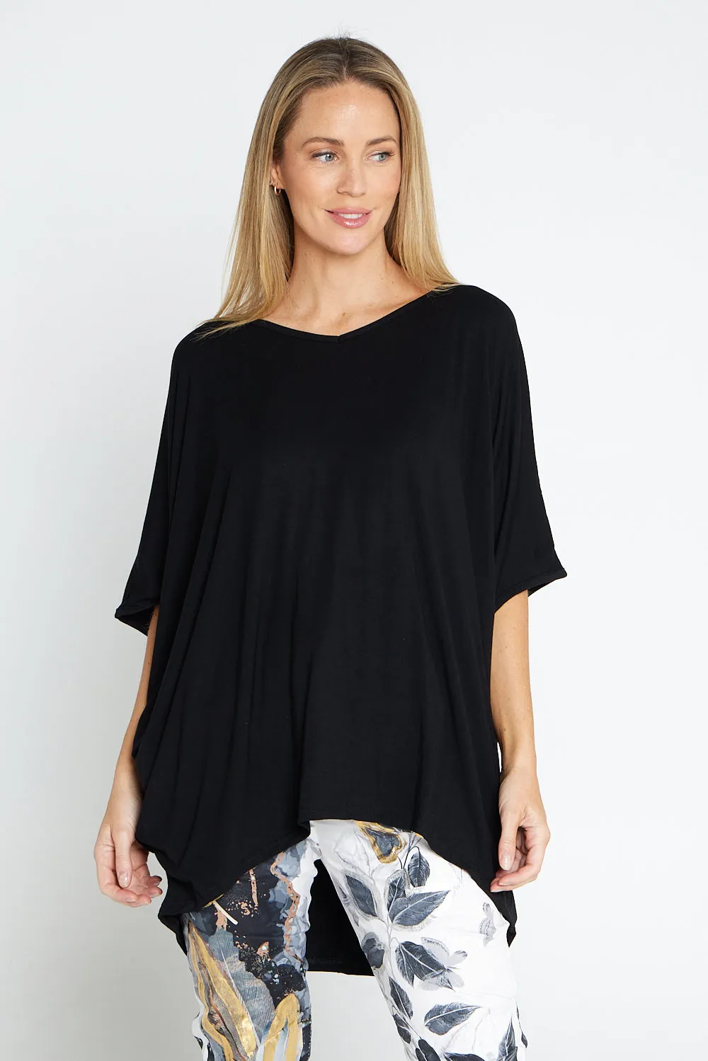 Alana Bamboo Top - Black