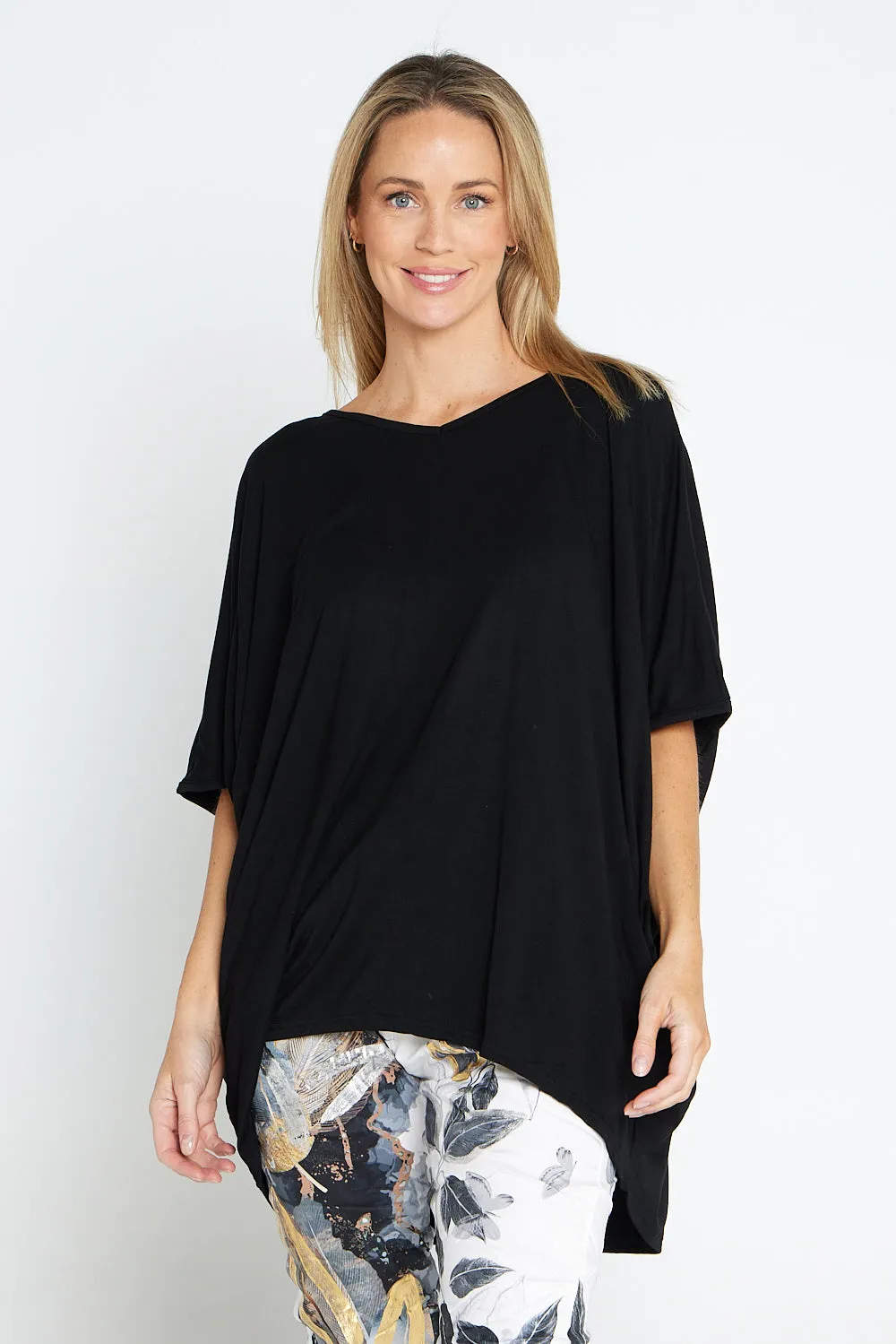 Alana Bamboo Top - Black