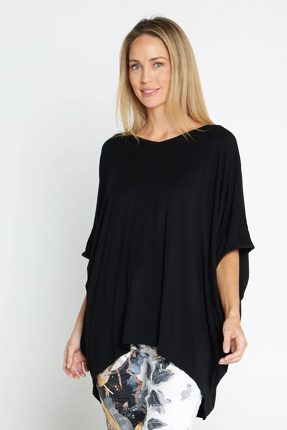 Alana Bamboo Top - Black