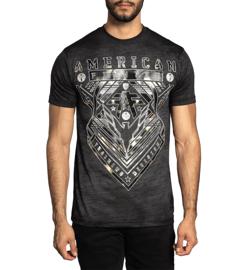 American Fighter Men's Black Mass Wardell Tee Shirt