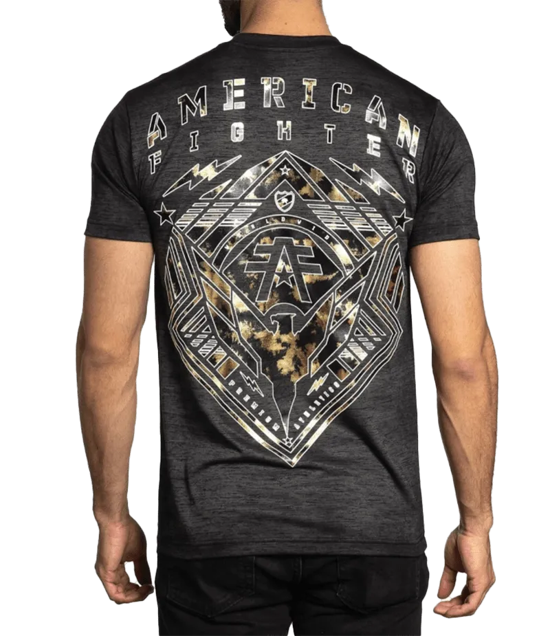 American Fighter Men's Black Mass Wardell Tee Shirt