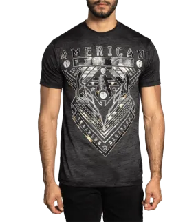 American Fighter Men's Black Mass Wardell Tee Shirt