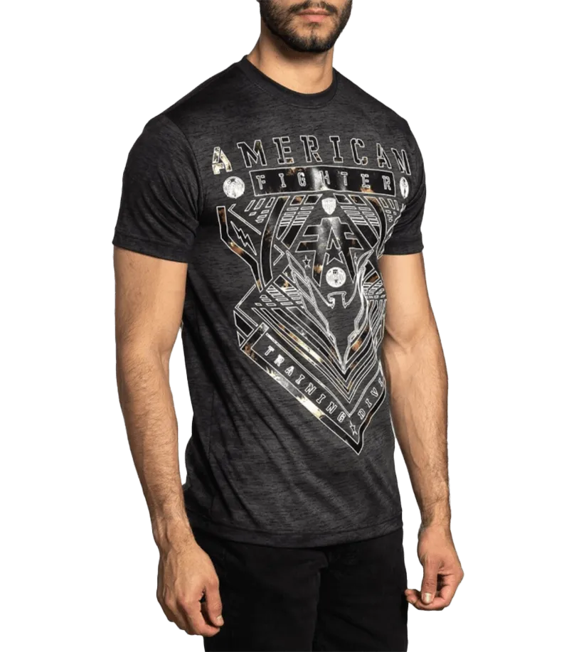 American Fighter Men's Black Mass Wardell Tee Shirt