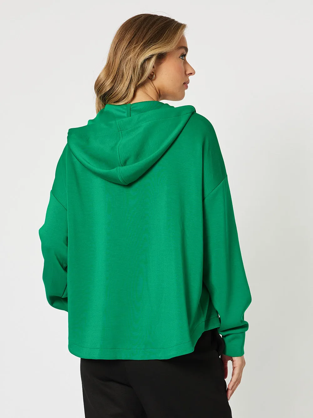 Ava Zip Sweatshirt - Ivy