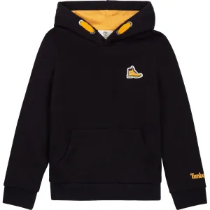 AW21 Timberland Boys Black Hooded Boot Sweatshirt