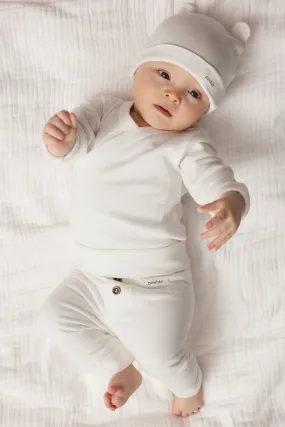 Baby white basic leggings