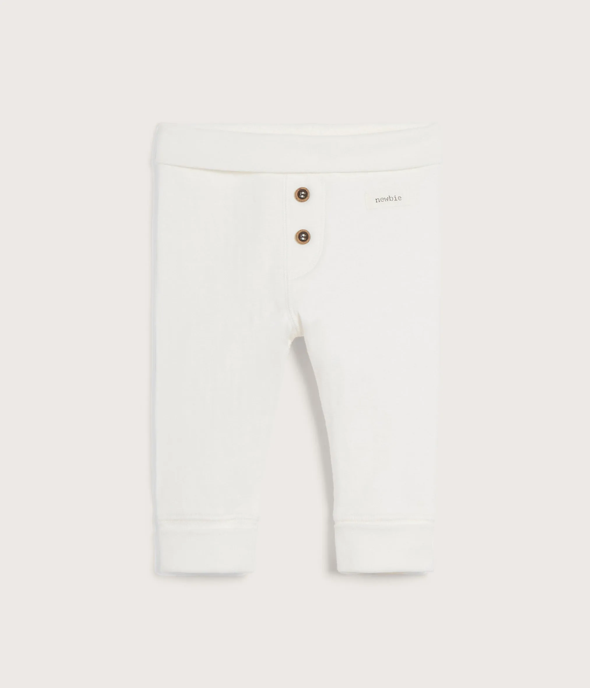 Baby white basic leggings