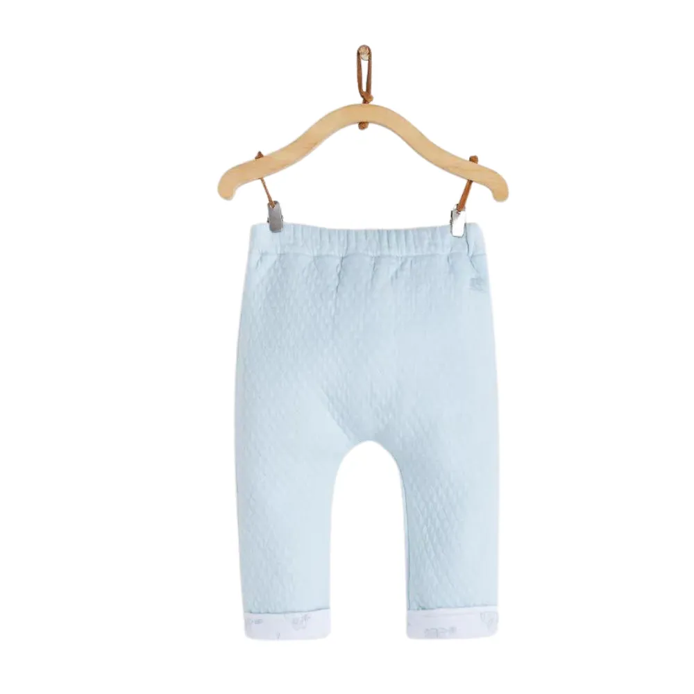 Babycottons Alfred & Colette Reversible Pants - Light Blue