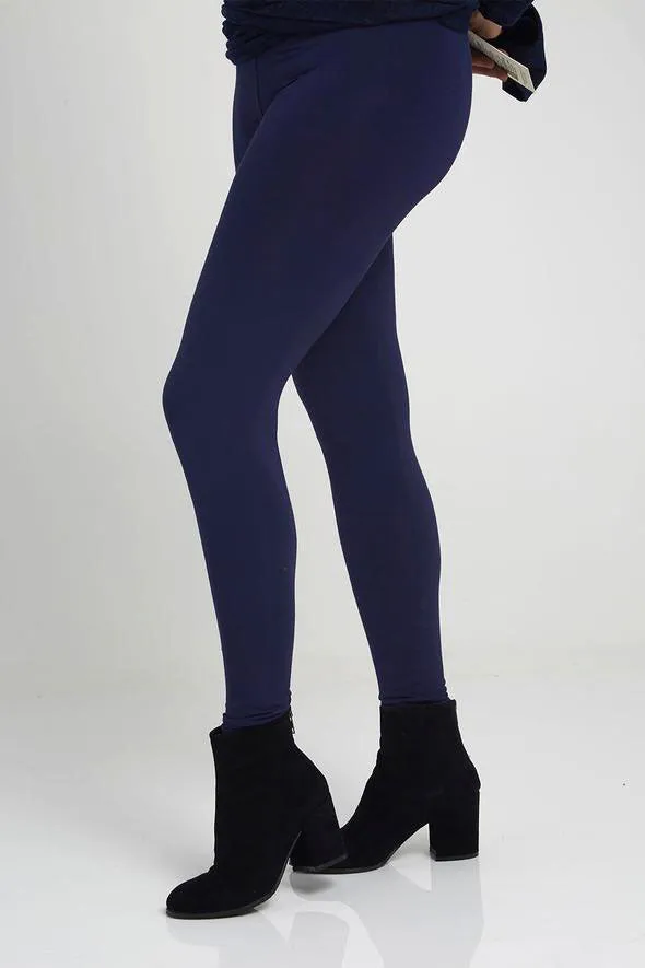 Bamboo Long Leggings - Navy