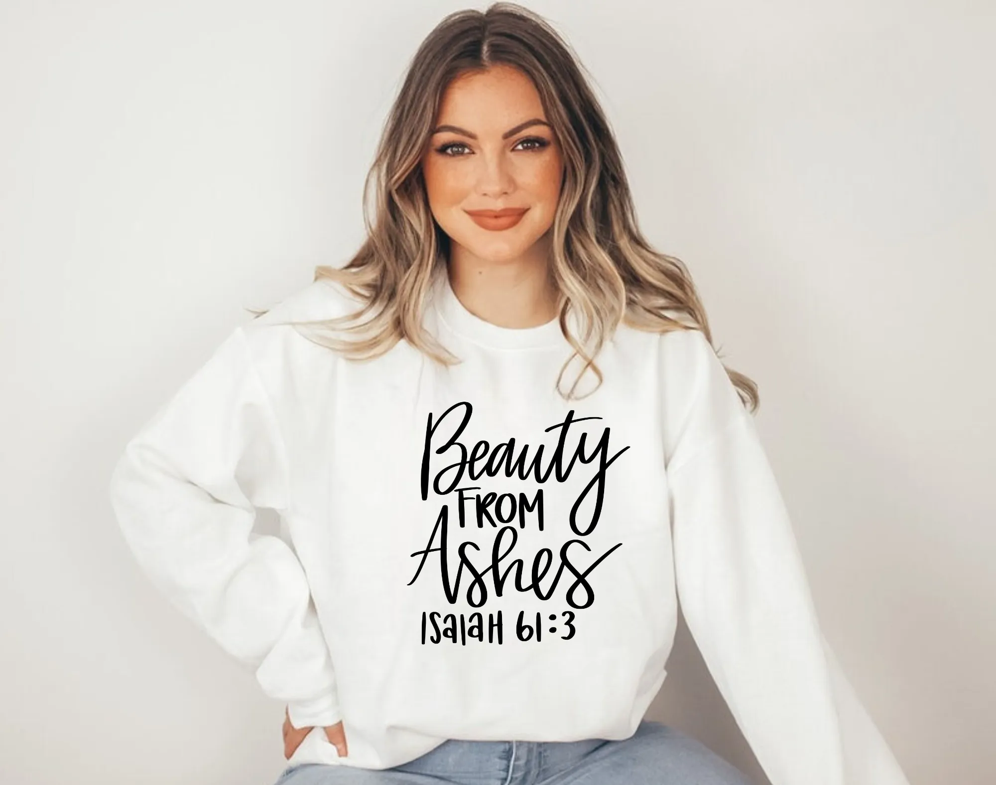 Beauty From Ashes | Bible Verse Sweatshirt