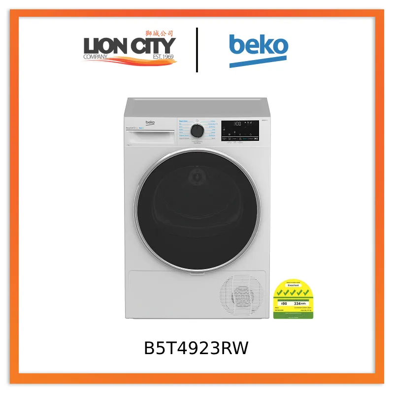 Beko B5T4923RW Tumble Dryer (Hybrid 2.0, 9 kg)