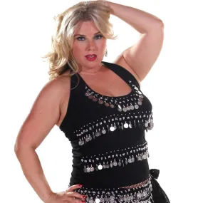 Belly Dance Plus Sized Lycra Stretchy Halter Top | FESTIVE