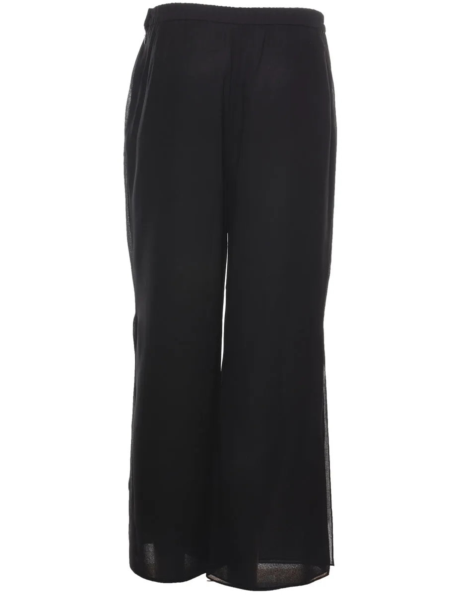 Black Culotte Casual Trousers - W32 L28