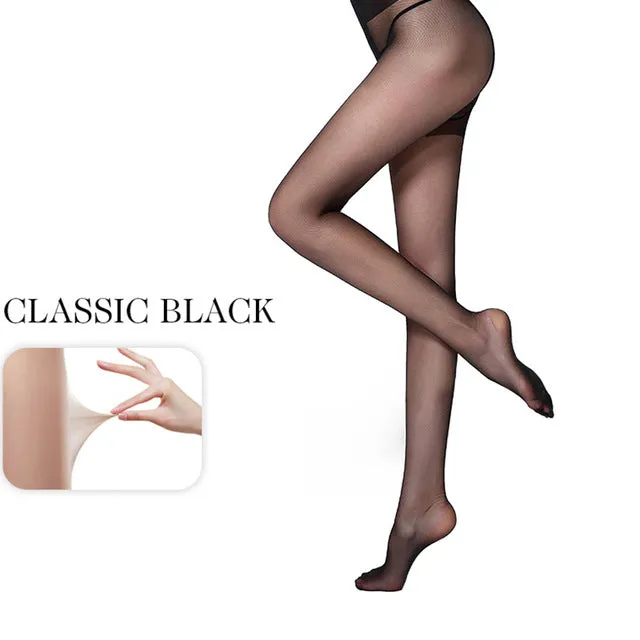 BONAS Spring Sexy Nylon Tights For Women's Slim Spandex Fashion Black Pantyhose Resistant Female Stockings Solid Design Hosiery