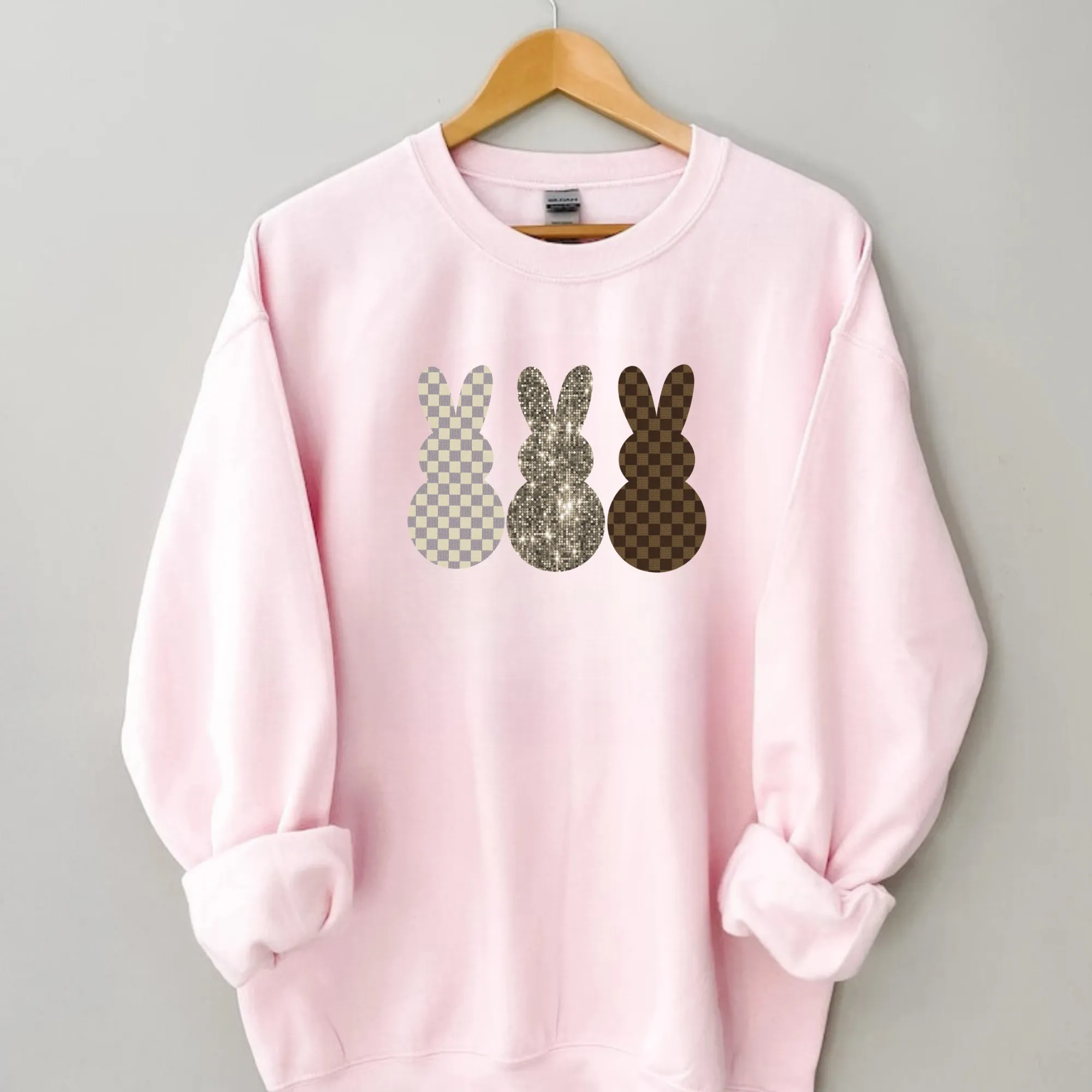 Boujee Easter Bunny Sweatshirt for Women