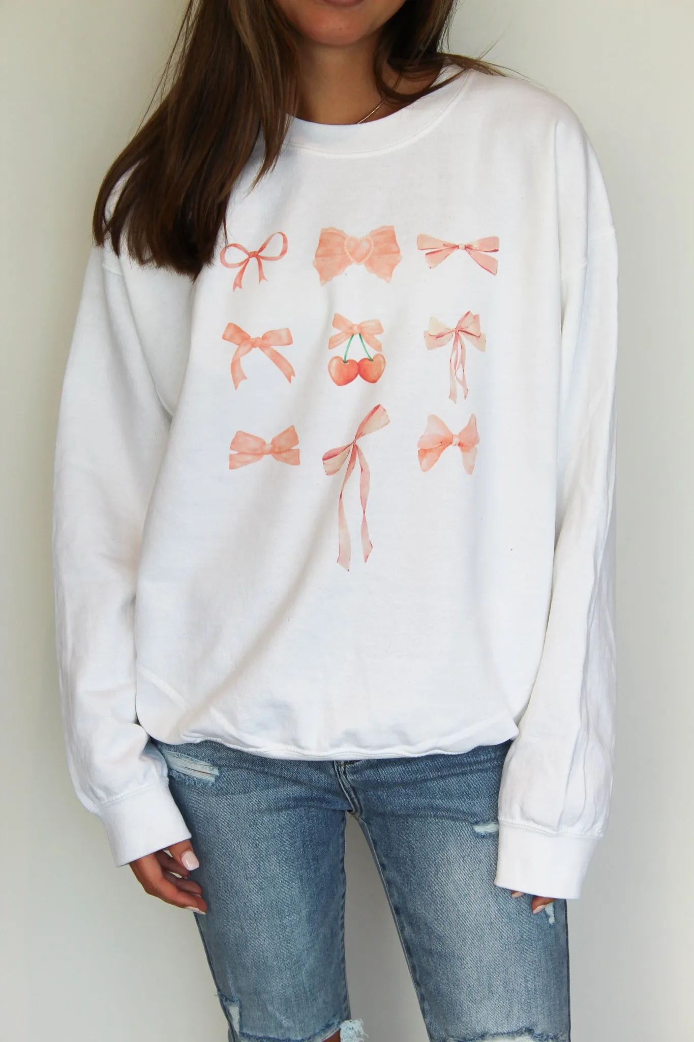 Bows, Bows, Bows Graphic Sweatshirt