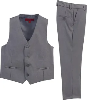 Boy's Formal 2 -Piece Suit Vest - Gray