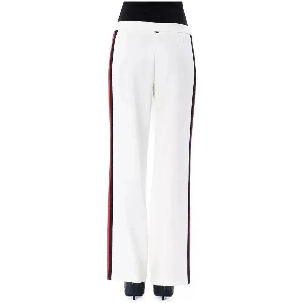 BYBLOS White Polyester Women Pant