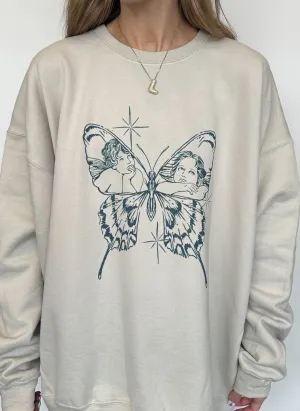 Celestial Flutter Graphic Sweatshirt