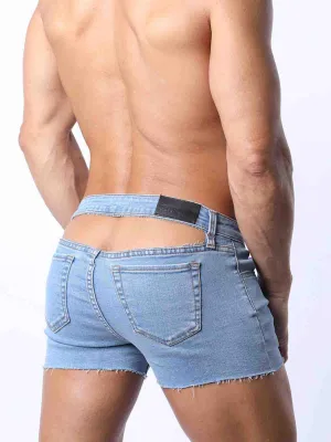 CELLBLOCK13 J.FLO CUT OUT DENIM SHORT