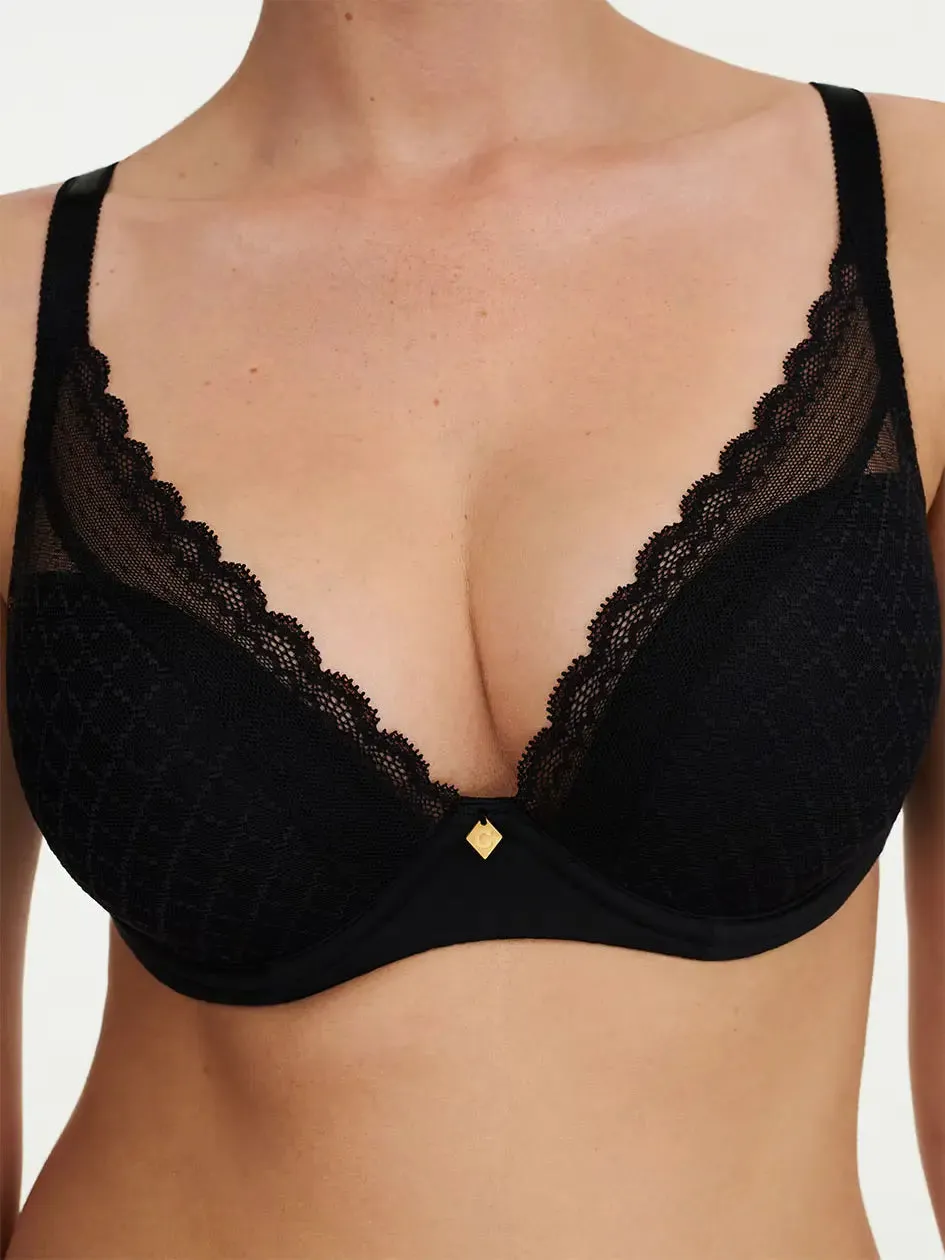 Chantelle Norah Chic Plunge T-Shirt Bra - Black