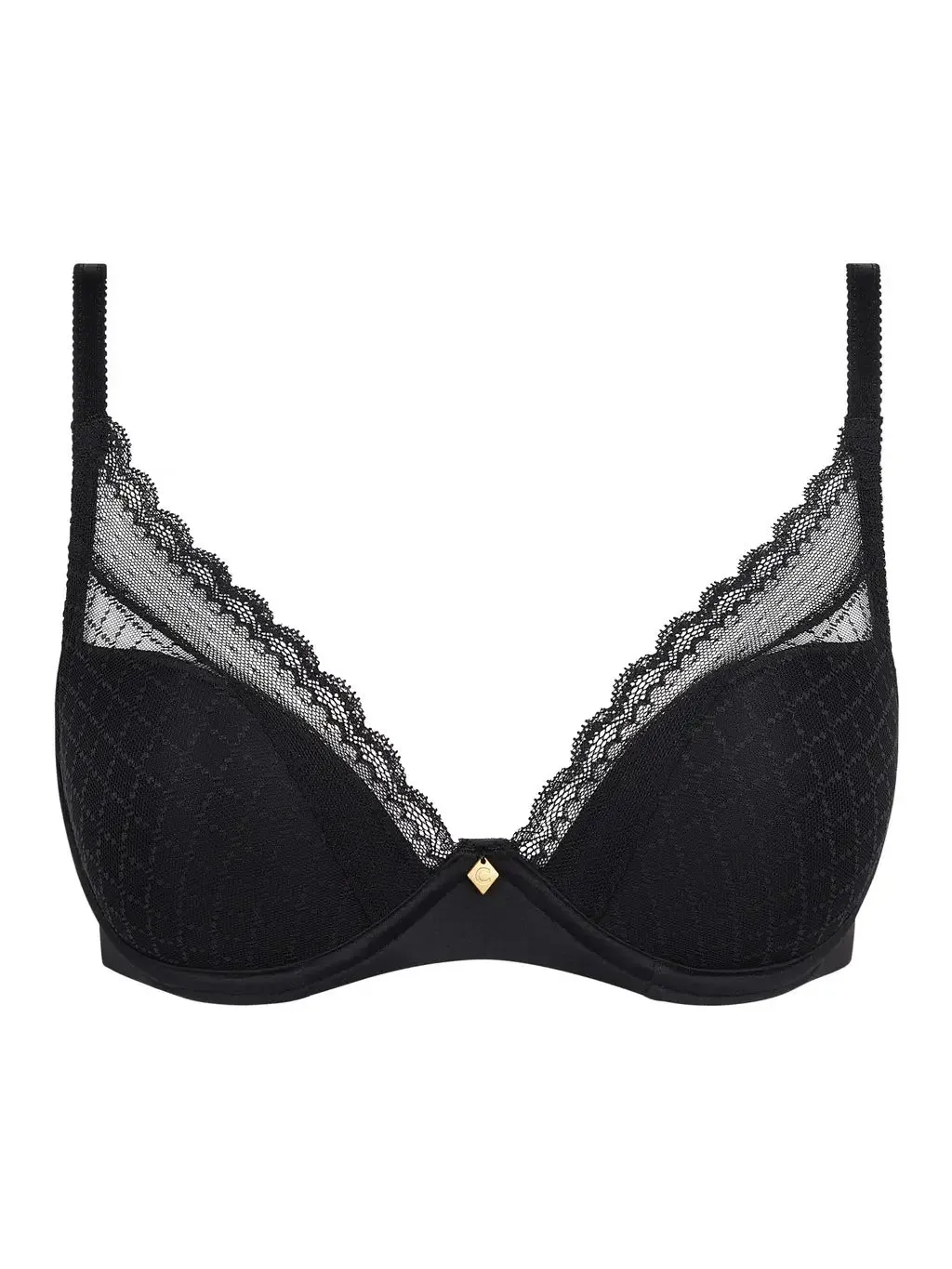 Chantelle Norah Chic Plunge T-Shirt Bra - Black