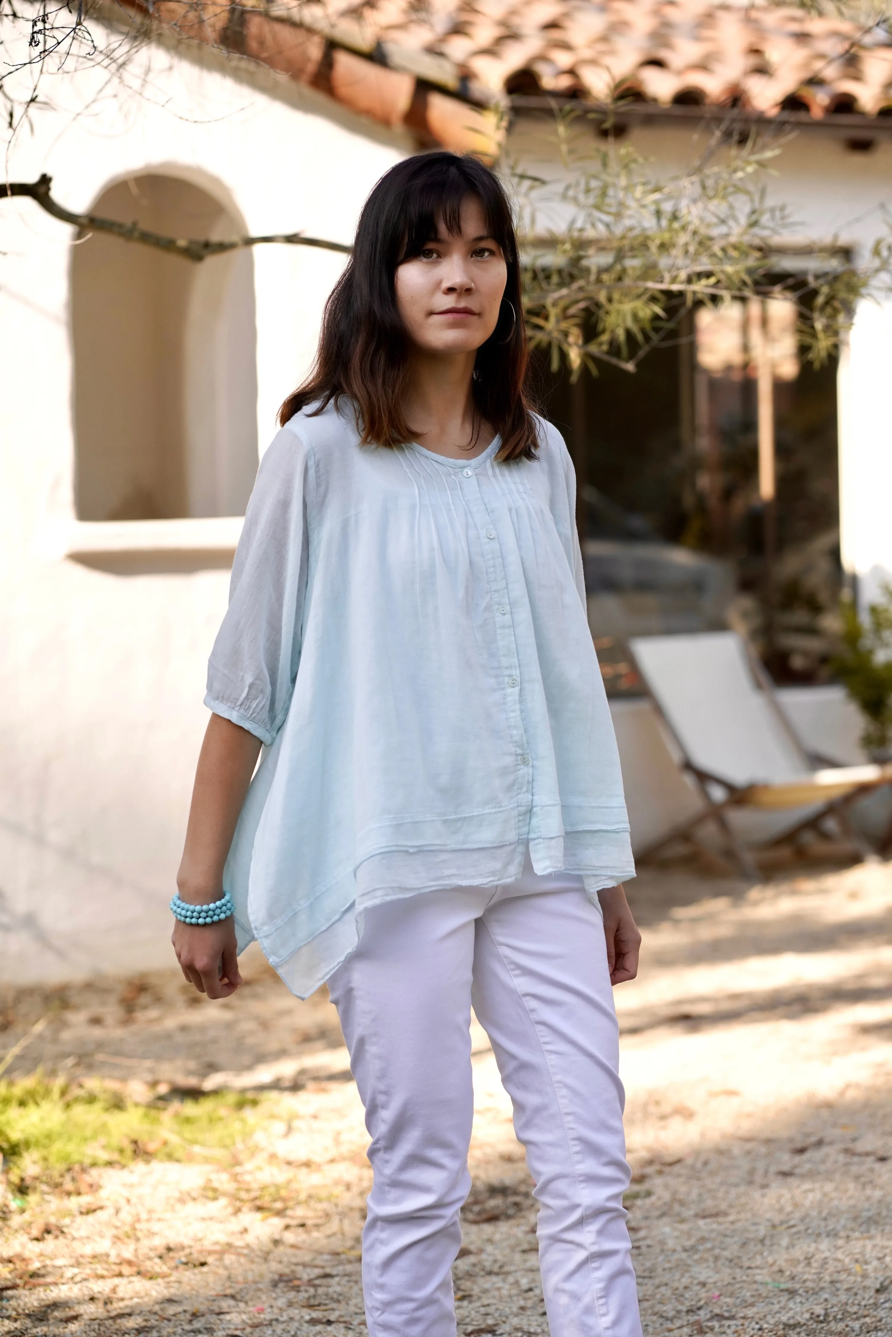 Cherie Blouse Light Blue