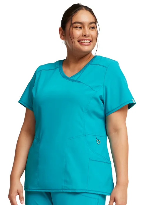 Cherokee Infinity Women's Mock Wrap Scrub Top 2625A