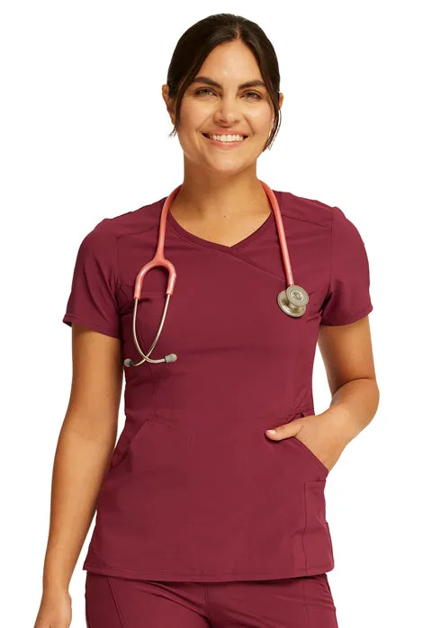 Cherokee Infinity Women's Mock Wrap Scrub Top 2625A