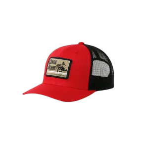 Cinch Unisex Trucker Cap Back Snapback Patch Mesh Red Cap