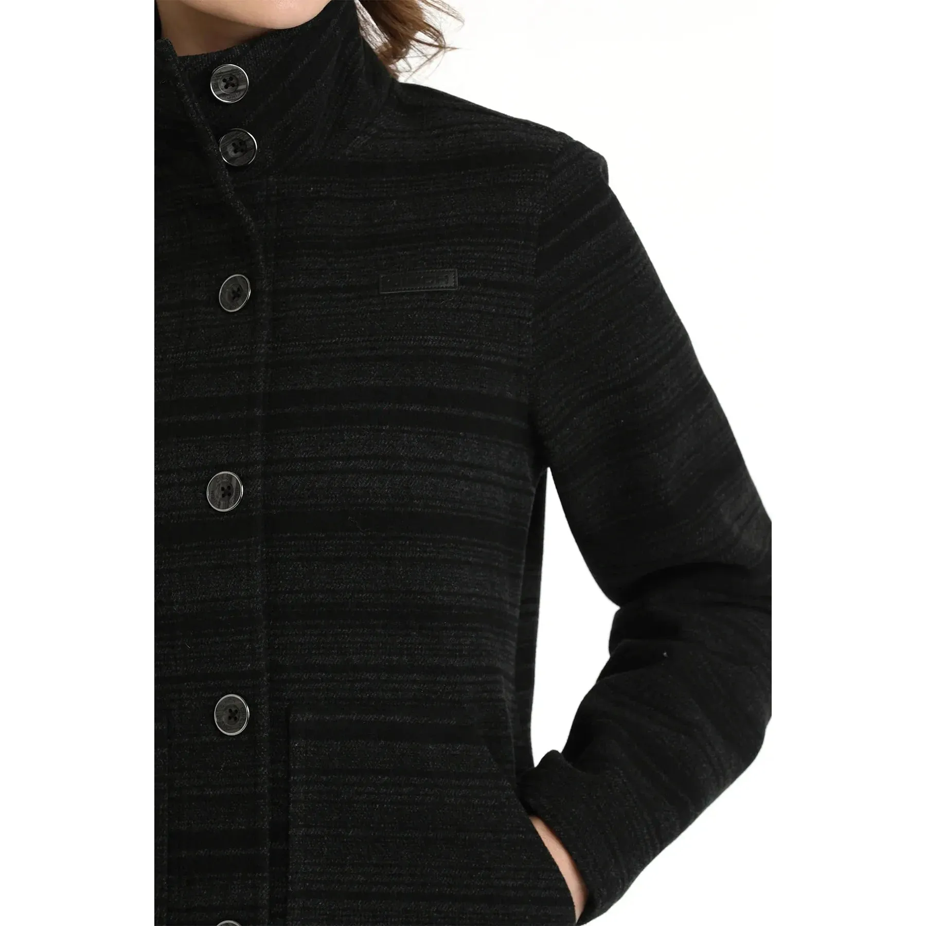 CINCH WOMEN'S WOOLY COAT - BLACK