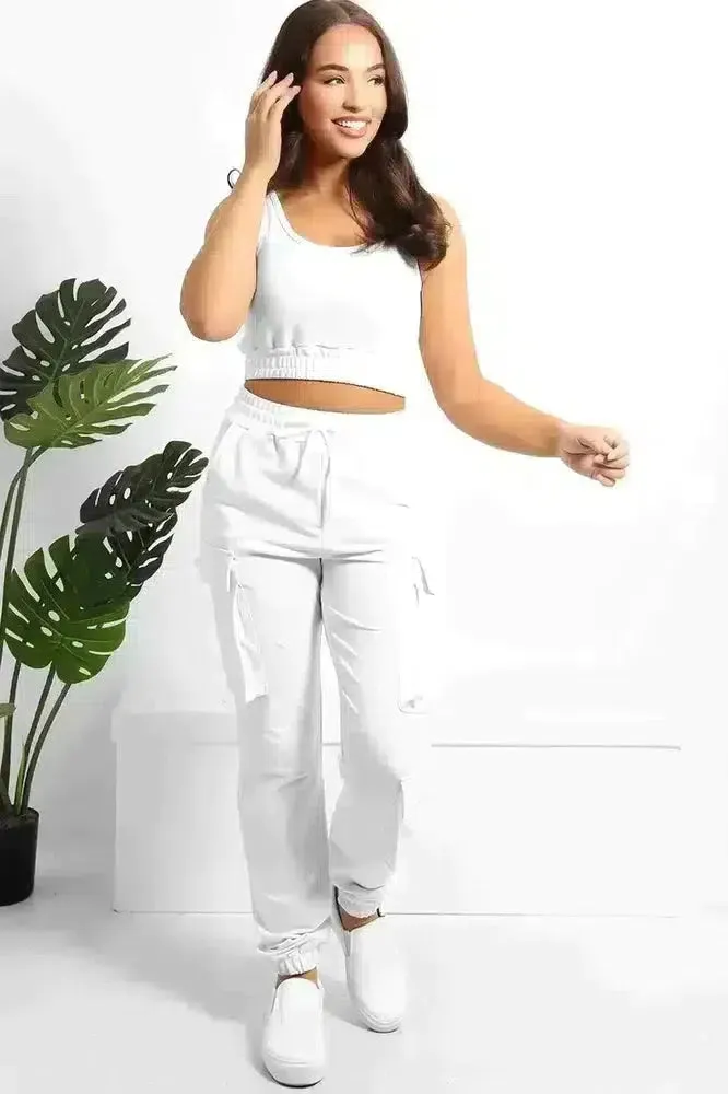 Crop Top and Utility Cargo Pants Set