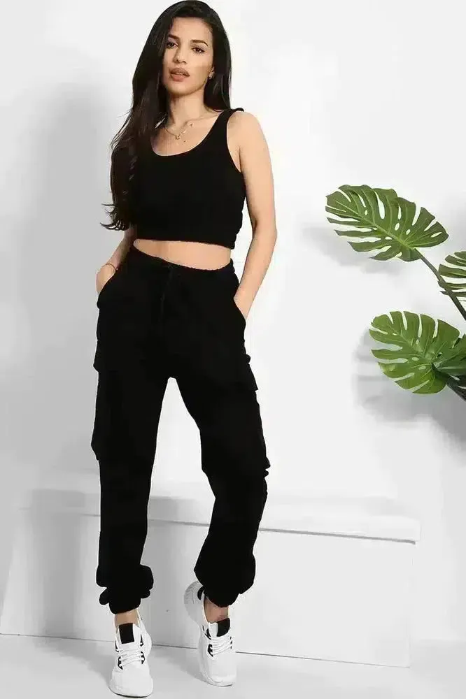 Crop Top and Utility Cargo Pants Set