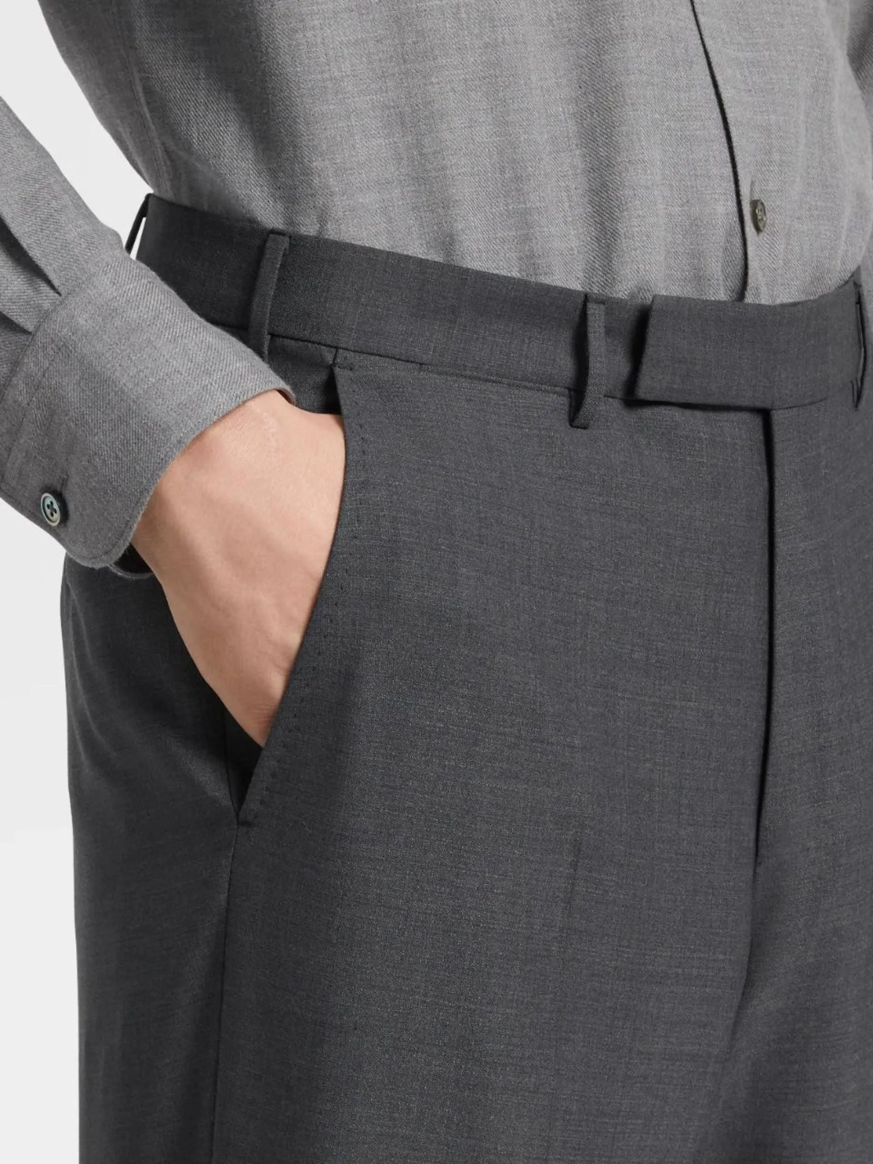 Dark Grey High Performance Wool Pants