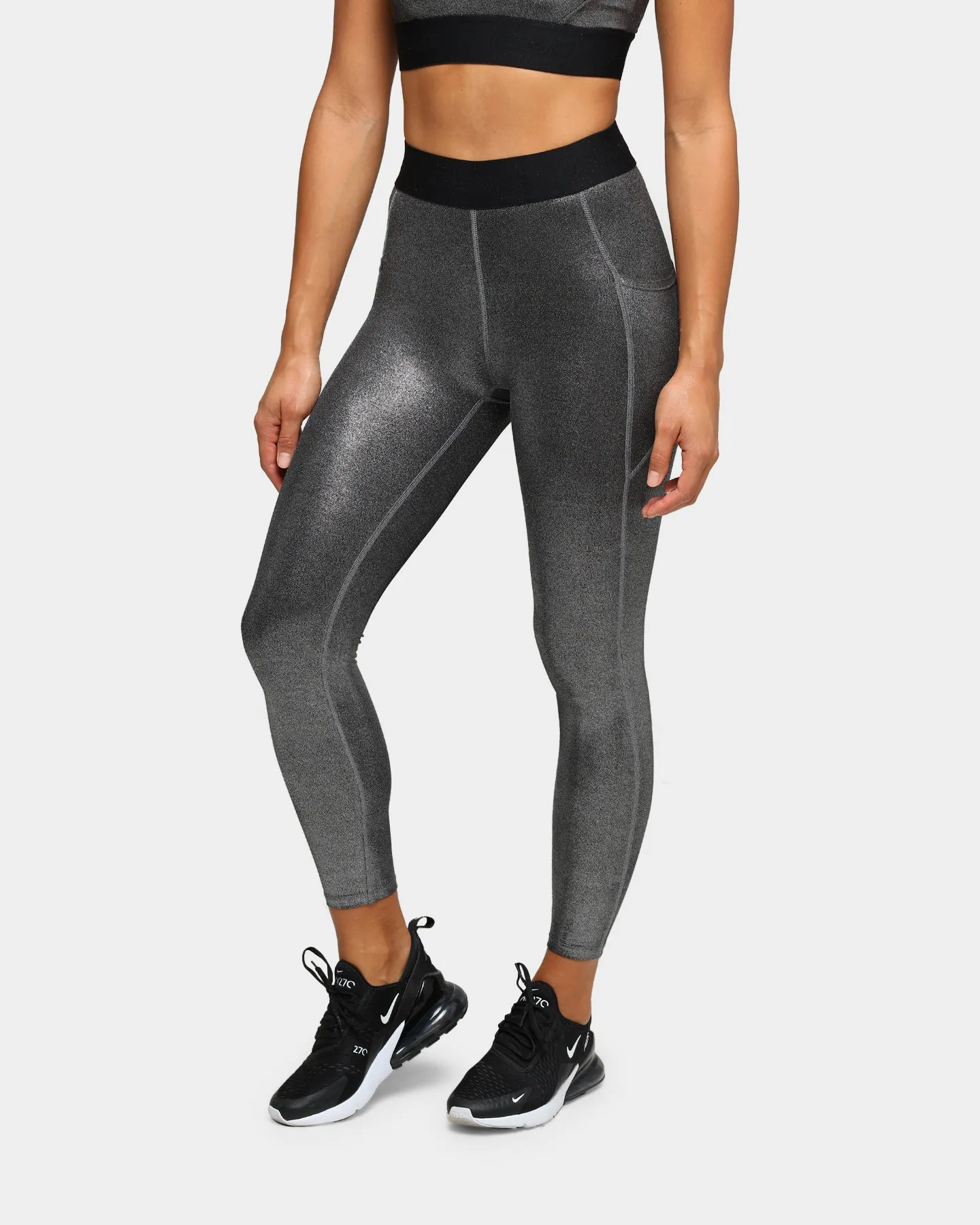 Dead Sport Women's Phantom Tights Silver/Black/Metallic