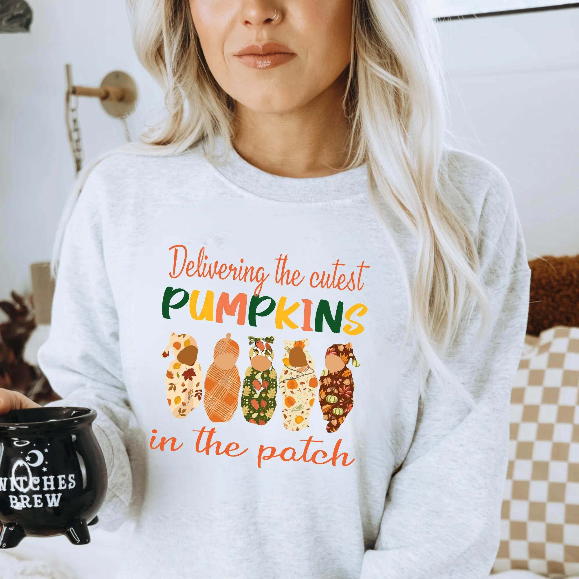 Delivering the Cutest Pumpkins in the Patch | Halloween Labor and Delivery Nurse Sweatshirt